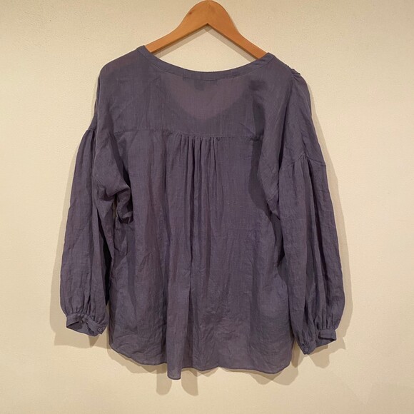 French Connection Betsey draped scoop neck popover oversized S - Picture 8 of 11